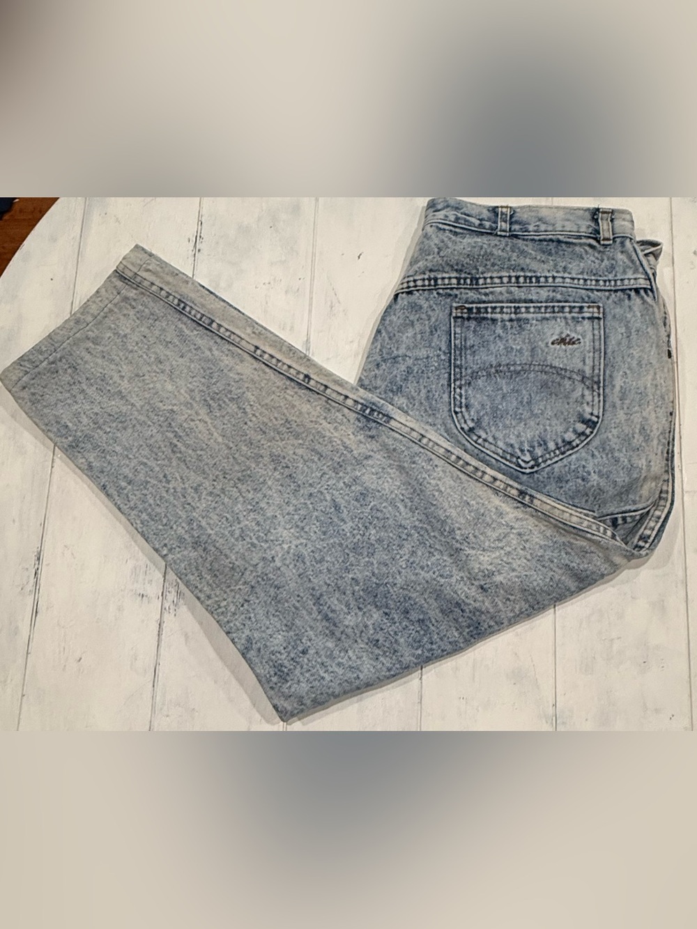 Vintage 80’s Chic Acid-Wash Light Blue “World’s Best Fit” High Waist Jeans